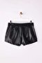 Black Faux Leather Extra Mini Shorts Tpraw26Sr00004 - 6