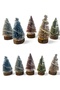 3 Pieces of Chain Ball 10 cm Snow Effect Small Christmas Tree Decorated Decorative Pine Tree T-373