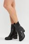 100% Genuine Leather Black Women's Boots - 4