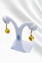 Natural Stone Gold Color Citrine Earrings - Natural Stone Bead Dangle Shiny Citrine Earrings - Yellow Dangle Earrings - 3