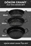 Cast Granite, 3-Piece Frying Pan Set. 18cm 20cm 22cm. Cast Iron Skillet, Pan Set.