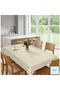 Pvc Oilcloth Lace Look Kitchen Table Cover with Cream Flower Motif 140 cm X 180 cm Cream - 7