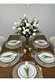 6 Pieces Handmade Stain-Resistant American Serving Plate Mat Jute Placemat Cream Color