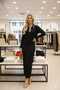 Women's Polo Collar Buttoned Knitwear Dress