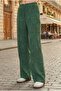 Women's 2 Thread Nevrür Stitched Pocketed Wide Leg Trousers - 2