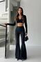 High Waist Spanish Leggings for Women - Anthracite - 6