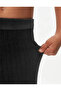 Anthracite Girl's Corded Fabric Velvet Tights - 6
