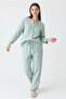 Women's Muslin Top and Bottom Pajama Set - 4
