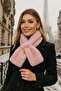 Pink Soft Textured Plush Painter's Beret and Neck Collar Set of 2 - 3