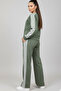 Modal Fabric 4-Stripe Beige Tracksuit Set - 3