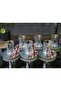 Handmade Crystal Oliva - Double Patterned Tea Set for 6 People