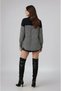 Women's Patterned Color-Block Flannel Oversized Loose and Wide-Fit Casual Pocketed Collared Shirt Jacket - 3