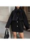 Elegant Yumoş Women's Cashmere Coat with Scarf