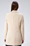 Light Beige Oversized Woven Blazer Jacket - 4