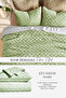 Quilted Velvet Bedspread Set Double Size Supersoft 3 Piece Soft Fiber Filled Green - 2