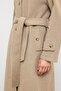 Stand Collar Oversize Long Coat Stone Melanj 3124 - 6