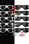 Hearted Bride Groom Bridesmaid Sunglasses Set of 5 Pairs of 10 Wedding Engagement Bride after Birthday Party - 6