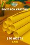 Yellow Background Cardboard 50X70 cm 10 Pack Colored Background Cardboard