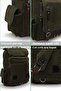 Cappadocia 4012 Khaki Green Postman Small Backpack Cross Shoulder Strap Daily Cotton Gabardine Bag - 5