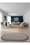 Vizyon Plush Carpet - Pompom Fringed, Non-Slip, Home Textile