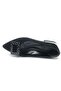 Feles Square Stone Buckle Detailed Women's Classic Shoes Black - 4