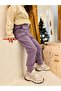 Girl's Jogger Sweatpants with Pockets, Ribbed Knit Pack, Lilac - 6