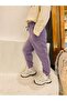 Girl's Jogger Sweatpants with Pockets, Ribbed Knit Pack, Lilac - 5