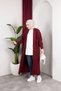 Women's Shawl Collar Long Knitwear and Bearded Furry Cardigan - 8