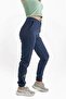 Women's Navy Blue Floral Printed Sweatpants (with Plus Size Options) - 3