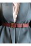Lyric Square Patterned Women's Antique Vintage Buckle Belt Coat Belt Dress Belt Trouser Belt - 2