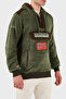 Hooded Half Zippered Outdoor Polar Sweat Men's Sweat Gymclasssherco - 3