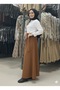 تنورة واسعة بحزام من بونديد - 4