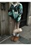 Half-Zip Oversized Plush Sweatshirt - 4