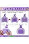 Kids Cartoon Bunny Pop It Game Console Purple Fidget Toy with Light & Sound - 3