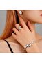 Irregular Wave Cuff Bracelet Silver Color Tone - 3