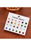 Heart-Shaped Zircon Stud Earrings Set - 2