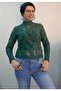 Green Turtleneck Long Sleeve Lace T-Shirt Badi - 7