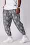 Unisex Ethnic Patterned Loose Hippie Bohemian Baggy Pants with Elastic Waist and Cuffs and Pockets Ethnic Design