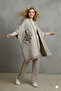 Women's Three-Piece Ethnic Pattern Poncho Knit Set - 7