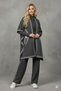 Women's Three-Piece Ethnic Pattern Poncho Knit Set - 6