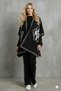 Women's Three-Piece Ethnic Pattern Poncho Knit Set - 7