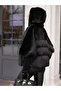 Fur Coat with Knit Detail on the Sleeves - 3