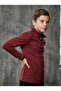 Kids Half Zip Scuba Sweat |   Burgundy (Slim Fit Half-Zippered Scuba Fabric Burgundy Children's Sweatshirt) - 2
