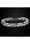 Steel Bracelet King Chain 0.5 cm 22 cm First Class Byzantine Link Silver (Si̇lver) - 4