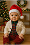 Red Fleece Christmas Santa Hat Kids Size
