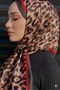 Imported Silk Voile Shawl, Leopard Print Voile Silk Shawl - 3