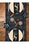 Home 45X150 cm Navy Blue Plaid Runner Special Series Invitation New Year Tartan Table Runner - 5