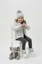 Girl's Fur-Lined and Stone-Embellished Silver Light Sole Orthopedic Silver Boots (Size 22-30) - 3