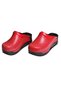 Orthopedic Leather Red Sabo Slippers Nurse Doctor Hospital House Slippers - 2