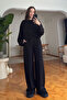 Collar Detail Modal Suit - Black - 5